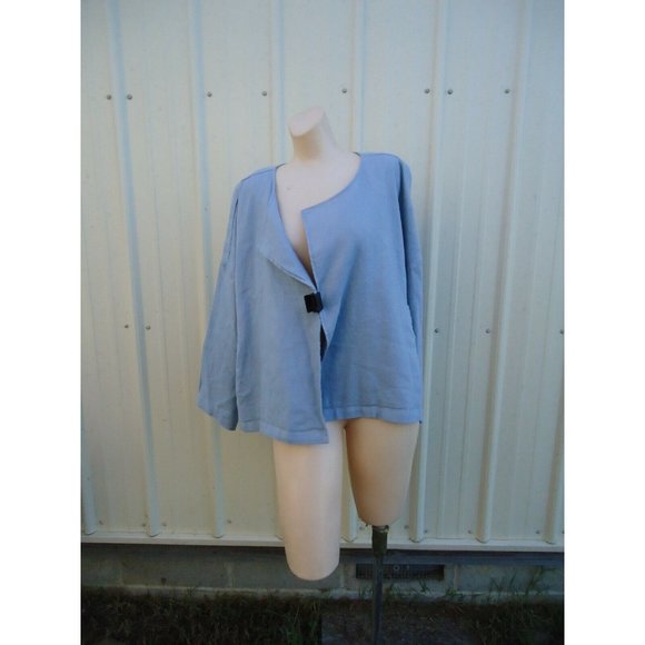 New Eileen Fisher Heavy Org Linen Light Blue PL $278 - Picture 7 of 12